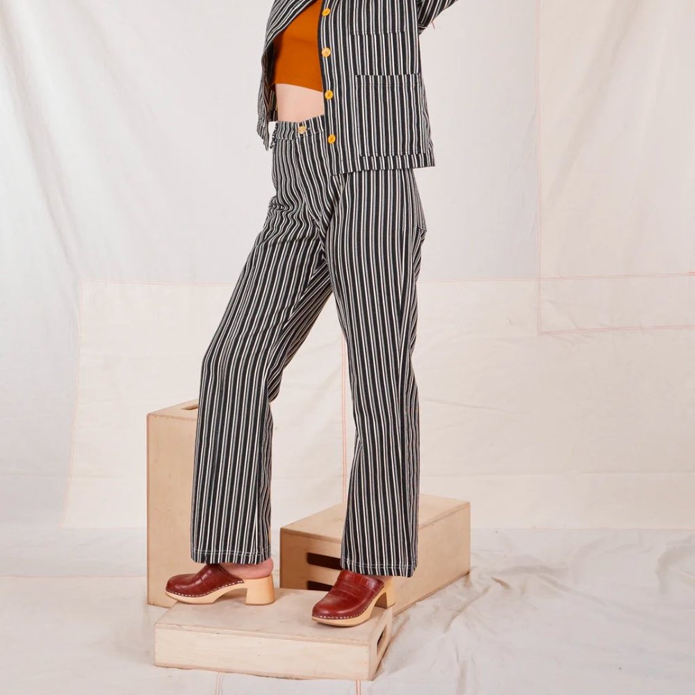 Big Bud Press Frontier Black Stripe Western Pants - Size M